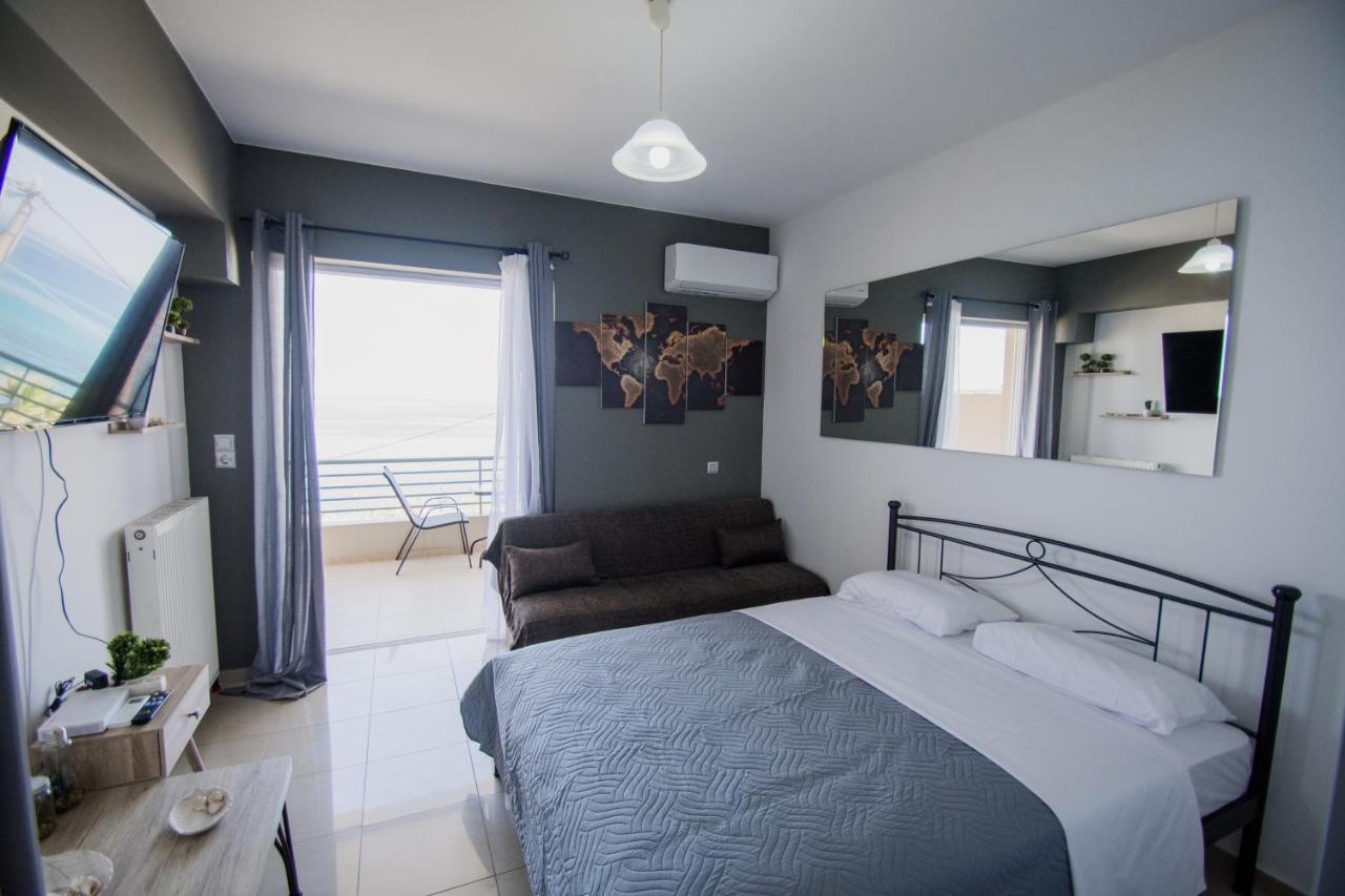 Pavlos Standard Studio With Sea View Rethymno Esterno foto