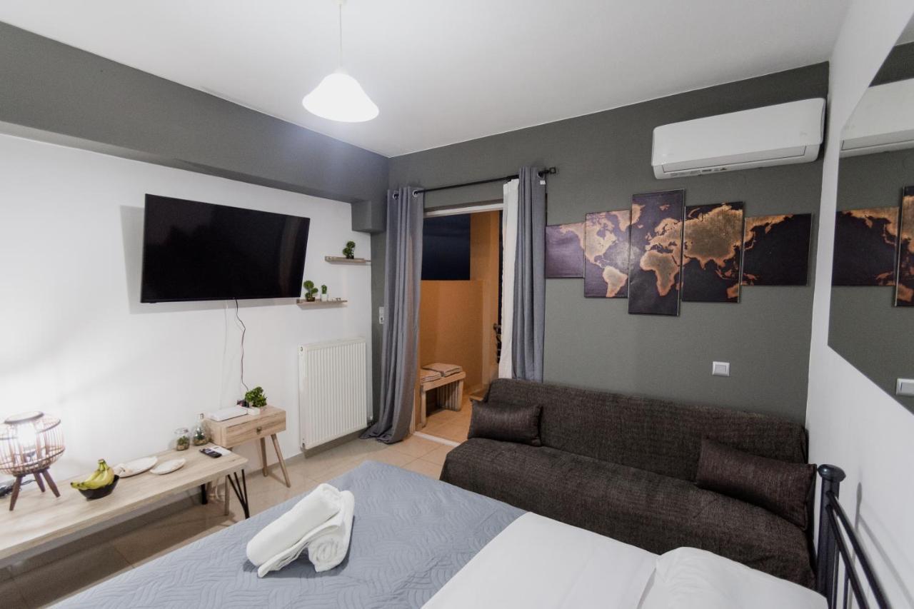 Pavlos Standard Studio With Sea View Rethymno Esterno foto