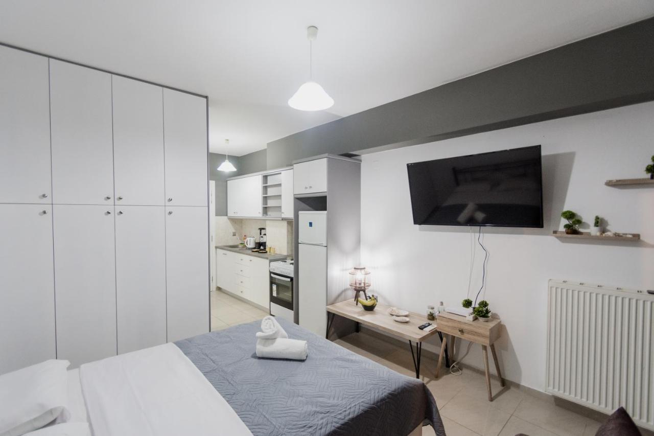 Pavlos Standard Studio With Sea View Rethymno Esterno foto