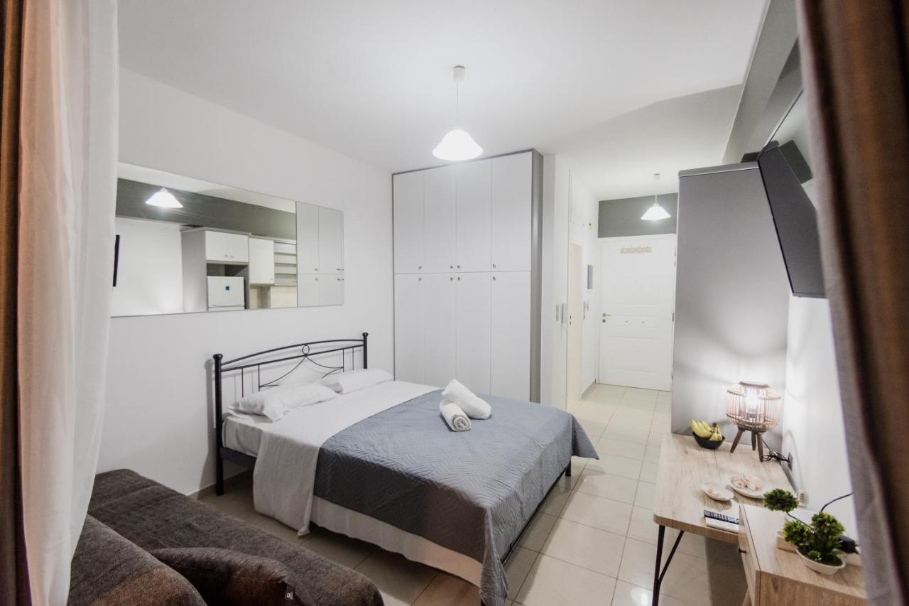 Pavlos Standard Studio With Sea View Rethymno Esterno foto