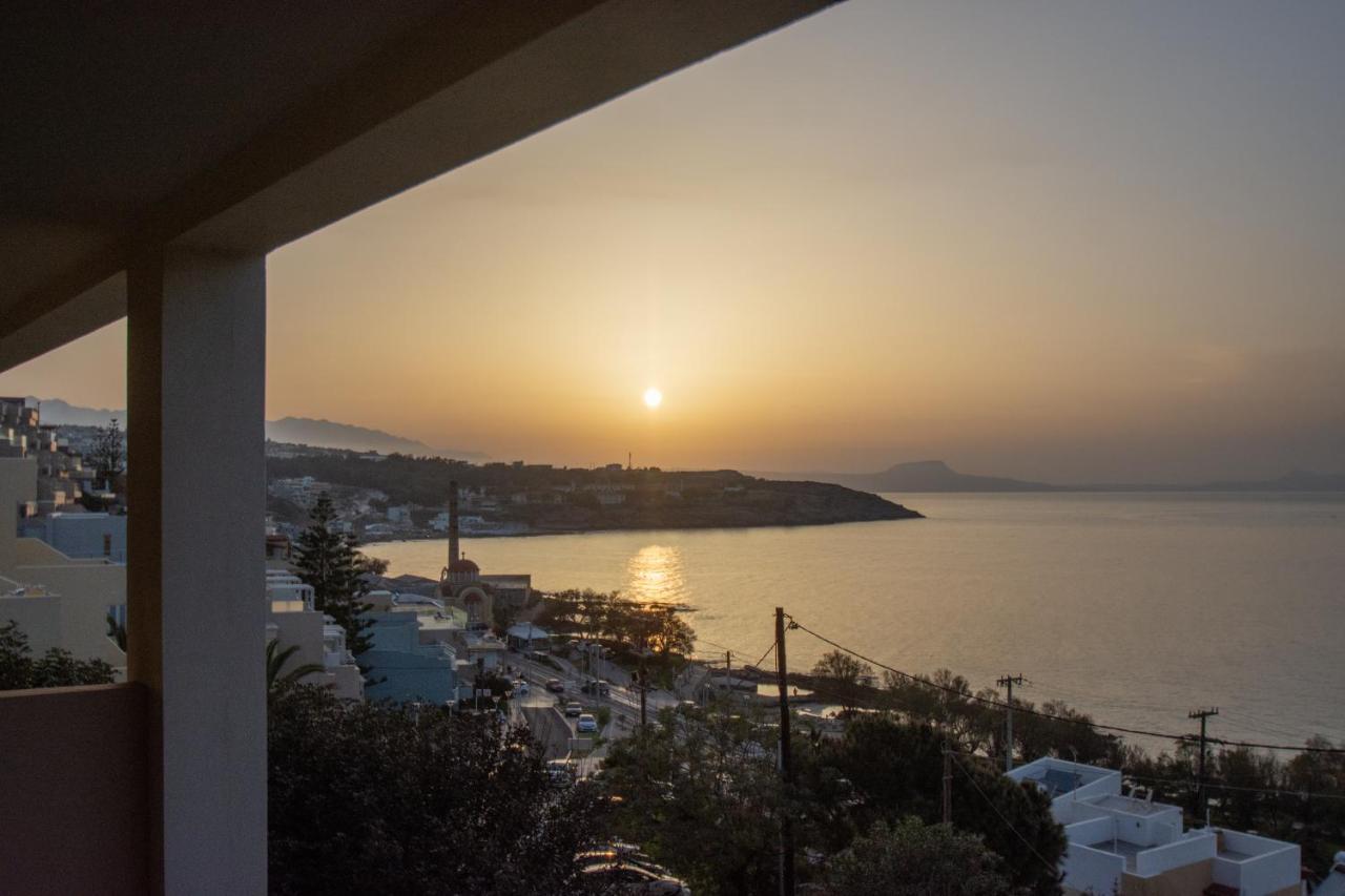 Pavlos Standard Studio With Sea View Rethymno Esterno foto