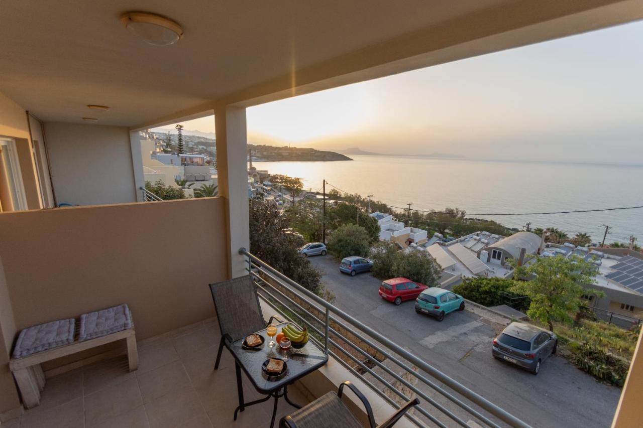 Pavlos Standard Studio With Sea View Rethymno Esterno foto